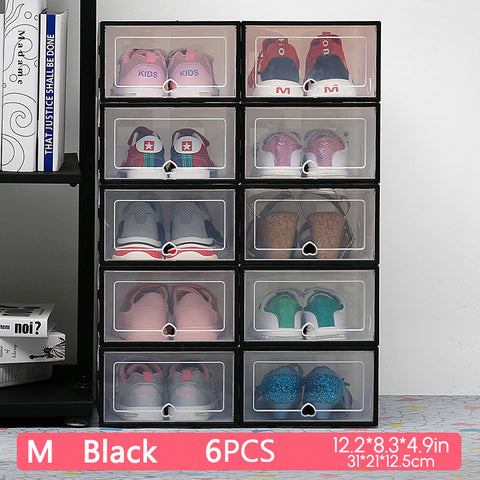 6 Packs Stackable Shoe Cabinet